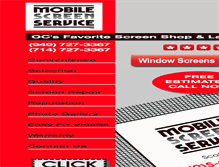 Tablet Screenshot of mobilescreenservice.com